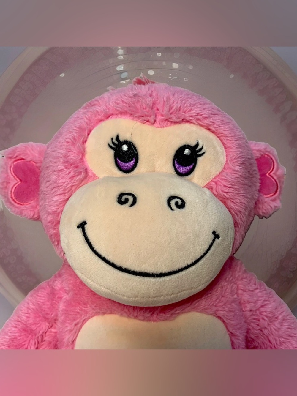 Build-A-Bear Sophie Strawberry Pink Monkey Plush Animal Retired